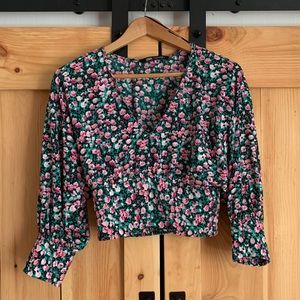 Zara Floral Crop Top